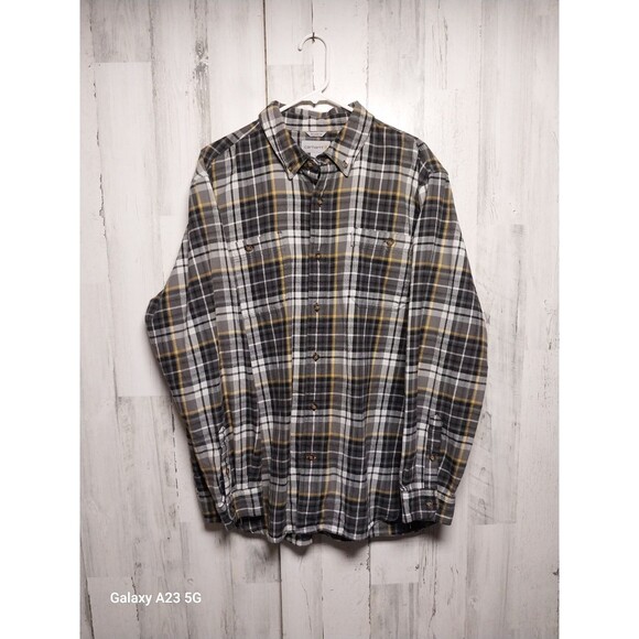 Carhartt Flannel Relaxed Fit Long Sleeve Shirt Men's  Plaid Multicolor Size XL - Picture 1 of 7